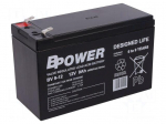 Re-battery: acid-lead | 12V | 9Ah | AGM | maintenance-free | 48W