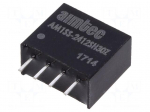 Converter: DC/DC | 1W | Uin: 21.6&divide;26.4V | 12VDC | Iout: 83mA | SIP4 | 1.5g