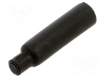 Heat shrink cap | glued | 6.4mm | L: 30mm | black | 120&deg;C