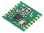 Module: RF | FM transceiver | FSK,GFSK,OOK | 433.92MHz | UART | -120dBm