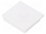 Cap for LED profiles | white | ABS | Application: VARIO30-08