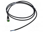 Cable: for sensors/automation | M12 | PIN: 4 | straight | 1.5m | plug