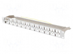 Patch panel | white | Number of ports: 48 | 19" | rack 19" | RACK