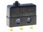 Microswitch SNAP ACTION | without lever | SPDT | 7A/250VAC | Pos: 2