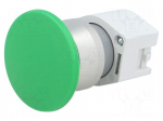 Switch: push-button | Stabl.pos: 1 | 22mm | green | Illumin: none | IP65