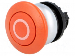 Switch: push-button | Stabl.pos: 2 | 22mm | red | Illumin: none | IP67