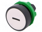 Switch: push-button | Stabl.pos: 1 | 22mm | white | Illumin: none | IP66