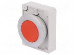 Switch: push-button | Stabl.pos: 1 | 30mm | red | none | IP67 | Pos: 2