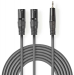 Cable Nedis 2x XLR M - 3.5mm M 3m