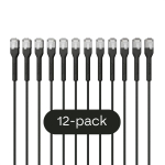 Broadbe &otilde;huke Patch kaabel 10G must 0.1m 12-pakk BTP-I32C6A-BK-0.1M-12