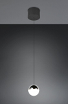 Trio Senta LED pendant 1-pc matt black/chrome 4000K gaismeklis R33551106 4017807685800