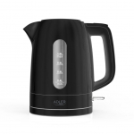 Teapot Adler  Kettle | AD 1380b | Electric | 2200 W | 1 L | Polypropylene | 360&deg; rotational base | Black