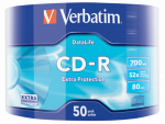 Blank CD-R Verbatim Data Life 700MB 1x-52X Extra Protection 50 Pack Wrap Spindle