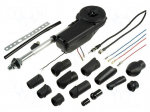 Antenna | electric telescopic | AM,FM | Kit: 12 mounting heads