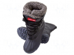 Boots | Size: 43 | black-grey | artificial leather,chamois
