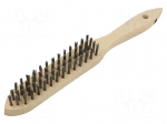 Brush | wire | steel wire | wood | 285mm