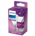 PHILIPS LED stikla 60W E14 Auksti balta 4000K P45 matēta spuldze 8718699762872 929002028815