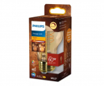 PHILIPS LED A60 60W 2200K E27 dzintarota stikla spuldze dimmējama RETRO vintage 8721103049094 929004584701