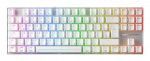 CHERRY MX 8.2 Pro TMR Wireless keyboard Gaming USB + RF Wireless + Bluetooth QWERTZ German Silver, White