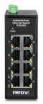 Trendnet TI-ELC80 network switch Unmanaged Fast Ethernet (10/100) Black