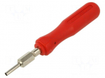 Tool: for removal | contacts for round plug connectors | L: 142mm