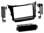 Radio frame | Hyundai | 2 DIN | black gloss