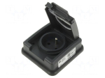 Connector: AC supply | power supply | socket | 2P+PE | 250VAC | 16A