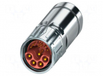 Connector: M23 | plug | PIN: 13 | crimped | SPEEDCON-Lock | straight
