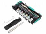 Tools set: screwdriver | hex key,Phillips,slot,Torx&reg; | 1/4"
