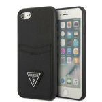 Guess GUHCI8PSATPK Saffiano Triangle Logo Hardcase for iPhone 7/8/SE 2020/SE 2022 / black