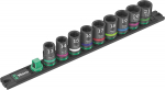 Wera C Impaktor socket magnetic strip 1 Socket set 1/2 (black/green, 9?piece, for impact wrenches)