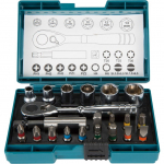 Makita ratchet and bit set, 21 pieces