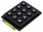 Keypad: plastic | No.of butt: 12 | none | plastic | 200m&Omega; | 1N | 20mA
