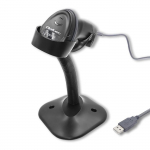 Qoltec 1D Laser barcode scanner with stand | USB