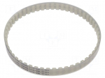 Timing belt | AT10 | W: 16mm | H: 5mm | Lw: 530mm | Tooth height: 2.5mm