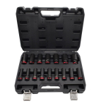 AWTOOLS ZESTAW NASADEK UDAROWYCH 1/2" 16cz. 10-32mm DŁUGIE BLACK LINE