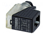 Connector: valve connector | plug | form B | female | PIN: 3 | IP65 | 2+PE