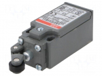 Limit switch | lever R 13,5mm, plastic roller &Oslash;12,5mm | NO + NC
