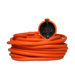 Elektrimaterjalid // Elektri laiendid, Pikendusjuhtmete, hajutuste ja UK ja USA adapterite komplekt // Przedłużacz jednogniazdowy SCHUKO; IP20; 16A; H05VV-F ; 31,5; 10m; POMARAŃCZOWY; HAND HOME