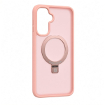 Back panel cover Evelatus Samsung Galaxy A17 4G / A17 5G Shield Case With MagSafe & Stand Matte Ring Light Pink