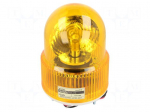 Signaller: lighting | rotating light | amber | Series: S125 | 24VDC