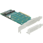 Kontroller Delock PCIe 4.0 x8 - 2x M.2 NVMe M-key (89045)