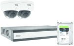 Salvestusseade Abus ABUS PoE-videokomplekt: 2 mini-kuppelkaamerat + NVR