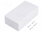 Enclosure: multipurpose | X: 70mm | Y: 125mm | Z: 39mm | COFFER | ABS | grey