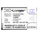 1050mAh Replaces battery for Emporia Simplicity, V27, AK-V27, AK-V27-BC