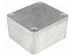 Enclosure: multipurpose | X: 58mm | Y: 64mm | Z: 35mm | 1550Z | aluminium