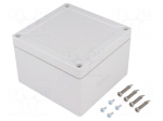 Enclosure: multipurpose | X: 122mm | Y: 124mm | Z: 85mm | TG ABS | ABS