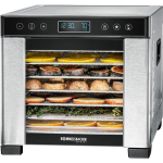 Rommelsbacher dehydrator DA 650 (stainless steel/black, 600 watts, drying area 27.5cm x 25cm per level)