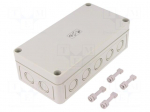 Enclosure: multipurpose | X: 94mm | Y: 180mm | Z: 57mm | TK PS | grey | IP66
