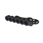 Pagarinātājs 694558 6-vietīgs 16A 1.5m 1.5mm&sup2; melns